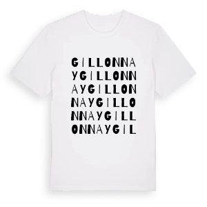 Gillonnay ordlek t-shirt – ekologisk bomull t-shirt från Pinshirt