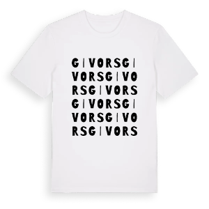 Givors ordlek t-shirt – ekologisk bomull t-shirt från Pinshirt