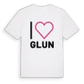 Jag älskar Glun t-shirt stort tryck