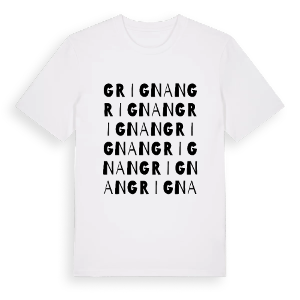 Grignan ordlek t-shirt – ekologisk bomull t-shirt från Pinshirt