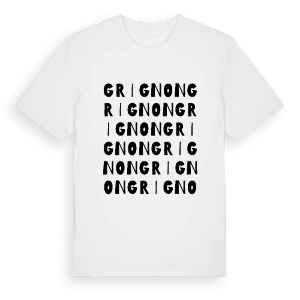 Grignon ordlek t-shirt – ekologisk bomull t-shirt från Pinshirt