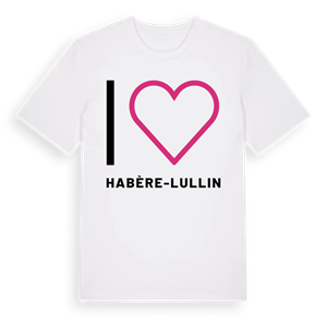 Jag älskar Habère-Lullin t-shirt stort tryck – ekologisk bomull t-shirt från Pinshirt