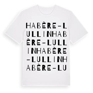 Habère-Lullin ordlek t-shirt – ekologisk bomull t-shirt från Pinshirt