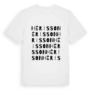 Hérisson ordlek t-shirt – ekologisk bomull t-shirt från Pinshirt