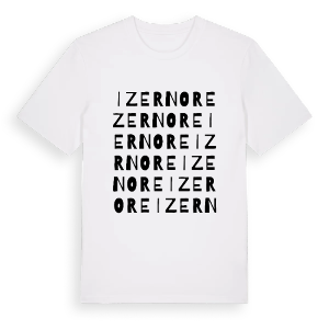 Izernore ordlek t-shirt – ekologisk bomull t-shirt från Pinshirt