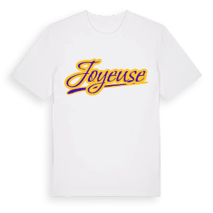 Joyeuse baseball t-shirt – ekologisk bomull t-shirt från Pinshirt