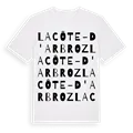 La Côte-d'Arbroz ordlek t-shirt