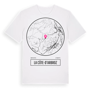 La Côte-d'Arbroz t-shirt – ekologisk bomull t-shirt från Pinshirt