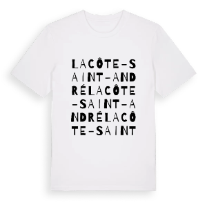 La Côte-Saint-André ordlek t-shirt – ekologisk bomull t-shirt från Pinshirt