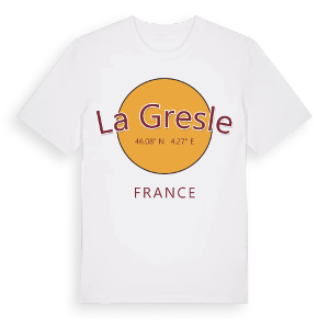 La Gresle cirkel t-shirt – ekologisk bomull t-shirt från Pinshirt