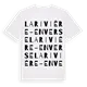 La Rivière-Enverse ordlek t-shirt