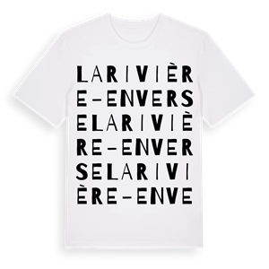 La Rivière-Enverse ordlek t-shirt – ekologisk bomull t-shirt från Pinshirt