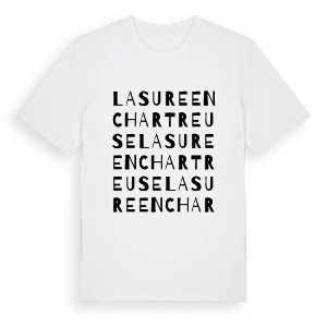 La Sure en Chartreuse ordlek t-shirt – ekologisk bomull t-shirt från Pinshirt