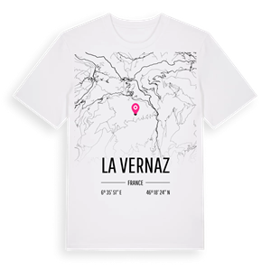 La Vernaz karta t-shirt – ekologisk bomull t-shirt från Pinshirt