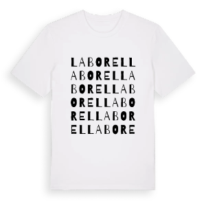 Laborel ordlek t-shirt – ekologisk bomull t-shirt från Pinshirt