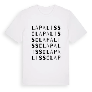 Lapalisse ordlek t-shirt – ekologisk bomull t-shirt från Pinshirt
