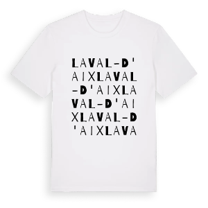 Laval-d'Aix ordlek t-shirt – ekologisk bomull t-shirt från Pinshirt