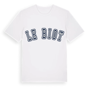 Le Biot college t-shirt – ekologisk bomull t-shirt från Pinshirt