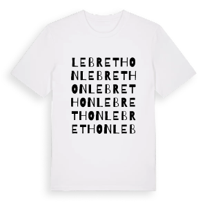 Le Brethon ordlek t-shirt – ekologisk bomull t-shirt från Pinshirt