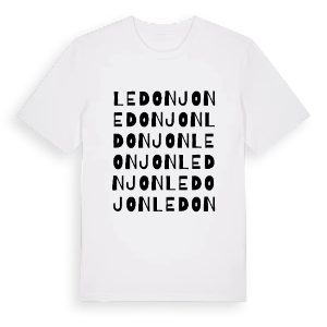 Le Donjon ordlek t-shirt – ekologisk bomull t-shirt från Pinshirt