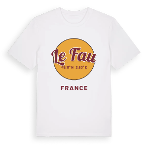 Le Fau cirkel t-shirt – ekologisk bomull t-shirt från Pinshirt