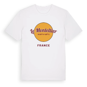 Le Montellier cirkel t-shirt – ekologisk bomull t-shirt från Pinshirt
