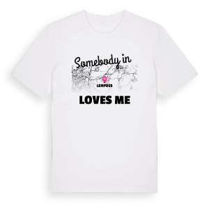 Någon i Lempdes älskar mig t-shirt – ekologisk bomull t-shirt från Pinshirt