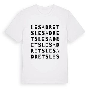 Les Adrets ordlek t-shirt – ekologisk bomull t-shirt från Pinshirt