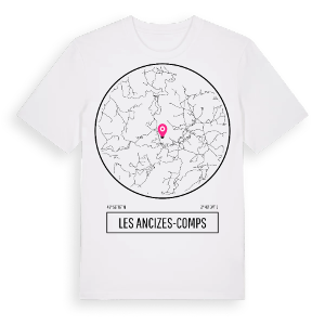 Les Ancizes-Comps t-shirt – ekologisk bomull t-shirt från Pinshirt