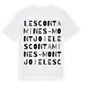 Les Contamines-Montjoie ordlek t-shirt