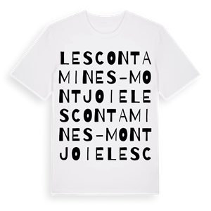Les Contamines-Montjoie ordlek t-shirt – ekologisk bomull t-shirt från Pinshirt