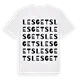 Les Gets ordlek t-shirt