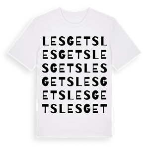 Les Gets ordlek t-shirt – ekologisk bomull t-shirt från Pinshirt