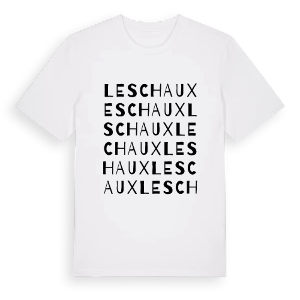 Leschaux ordlek t-shirt – ekologisk bomull t-shirt från Pinshirt