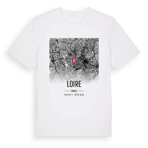 Loire karta t-shirt – ekologisk bomull t-shirt från Pinshirt