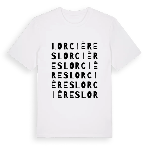 Lorcières ordlek t-shirt – ekologisk bomull t-shirt från Pinshirt