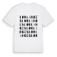 Lorlanges ordlek t-shirt