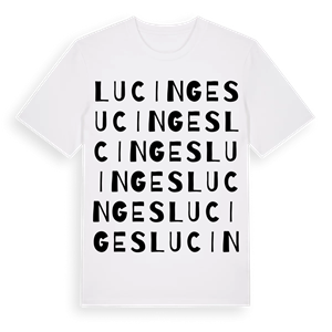 Lucinges ordlek t-shirt – ekologisk bomull t-shirt från Pinshirt