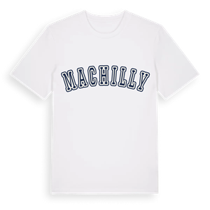Machilly college t-shirt – ekologisk bomull t-shirt från Pinshirt