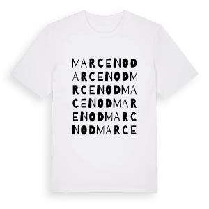 Marcenod ordlek t-shirt – ekologisk bomull t-shirt från Pinshirt