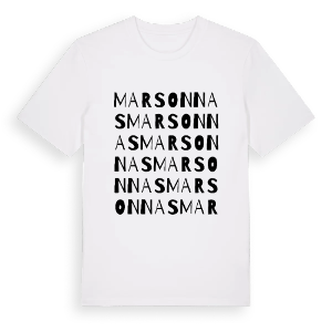 Marsonnas ordlek t-shirt – ekologisk bomull t-shirt från Pinshirt