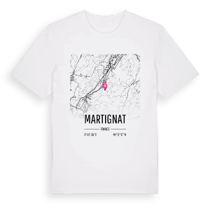 Martignat karta t-shirt – ekologisk bomull t-shirt från Pinshirt