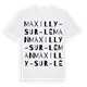 Maxilly-sur-Léman ordlek t-shirt