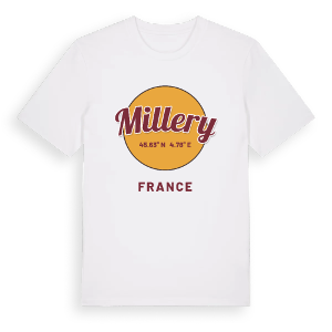Millery cirkel t-shirt – ekologisk bomull t-shirt från Pinshirt