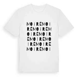 Moiré ordlek t-shirt – ekologisk bomull t-shirt från Pinshirt