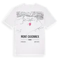 Mont-Saxonnex karta t-shirt