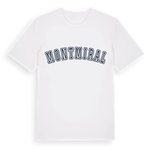 Montmiral college t-shirt – ekologisk bomull t-shirt från Pinshirt