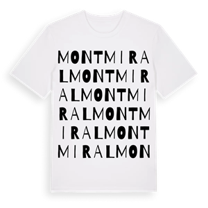 Montmiral ordlek t-shirt – ekologisk bomull t-shirt från Pinshirt