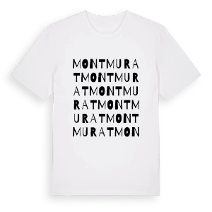 Montmurat ordlek t-shirt – ekologisk bomull t-shirt från Pinshirt