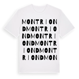 Montriond ordlek t-shirt – ekologisk bomull t-shirt från Pinshirt